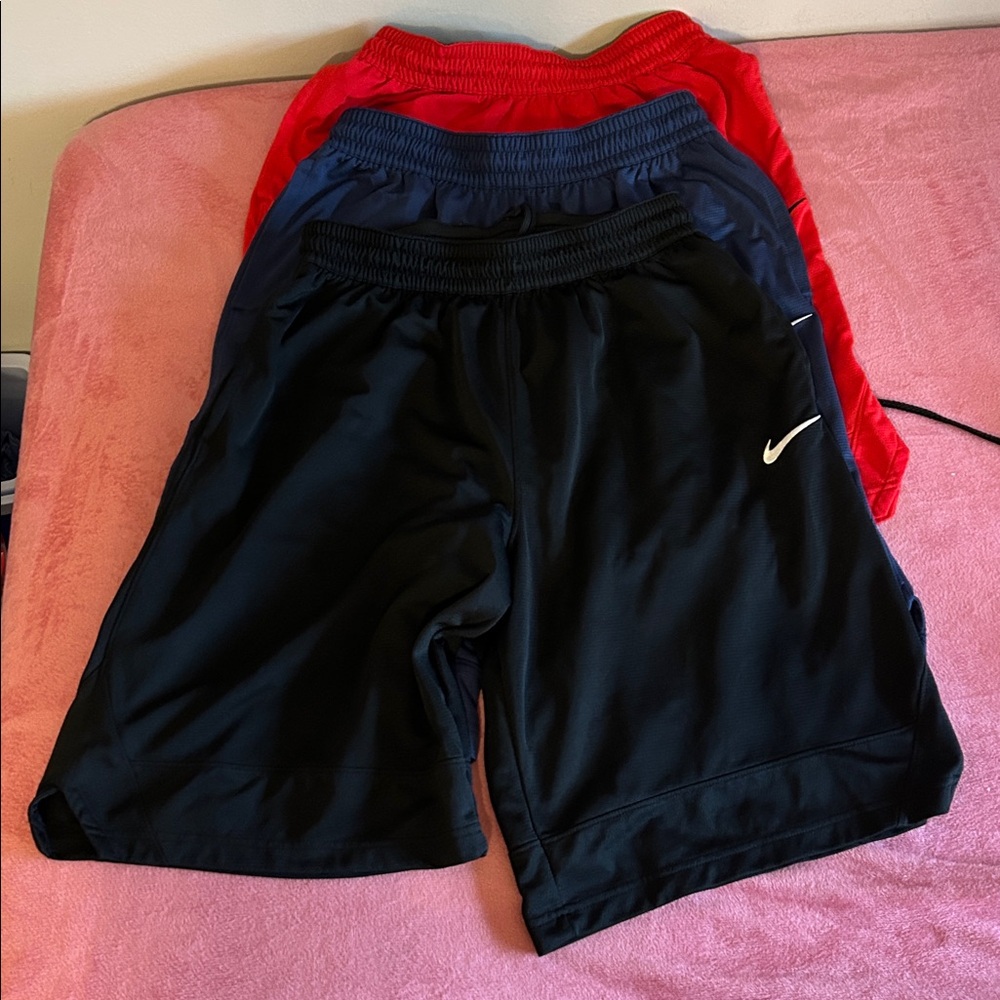 3 Nike Men’s long size large basketball ball shorts